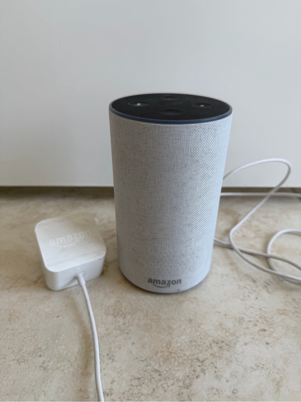 Amazon Echo 2nd Gen Smart Speaker Alexa Dolby Processing Fabric